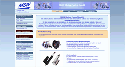 Desktop Screenshot of msw-motion.de