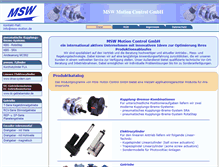 Tablet Screenshot of msw-motion.de